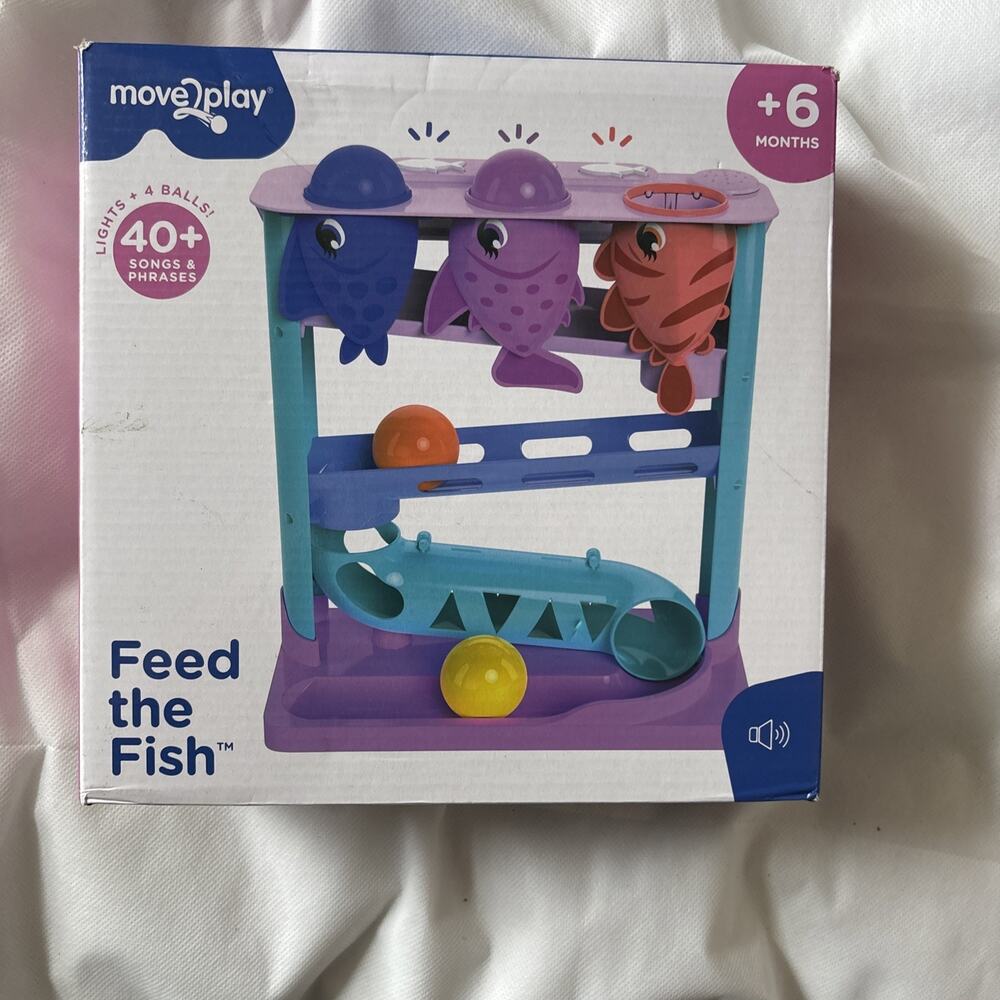Move2Play Feed The Fish Musical Toy with 30+ Songs and Phrases for Toddlers